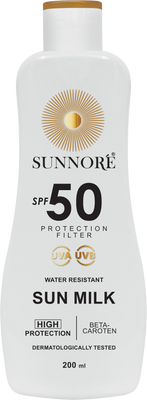 Sunnoré Opalovací mléko SPF 50, 200 ml