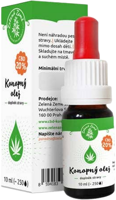 Zelená Země CBD Konopný olej 20% 10 ml