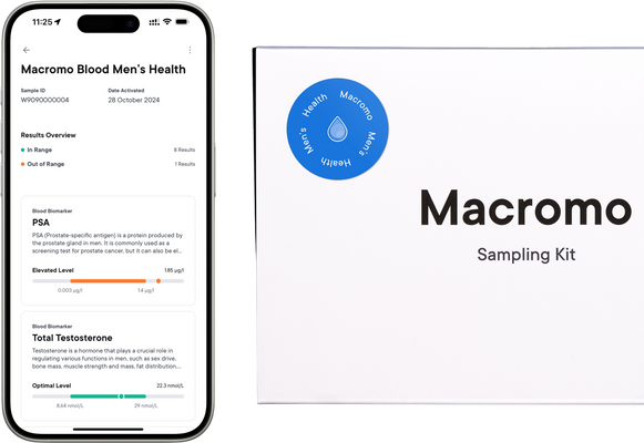 Macromo krevní test Mužské zdraví