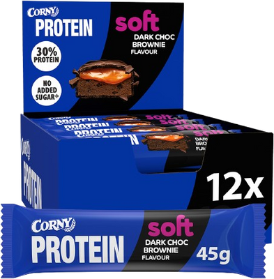 Corny Protein SOFT, Hořká čokoláda-brownie 45 g