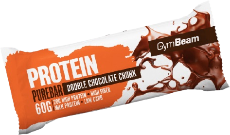 GymBeam Protein PureBar double chocolate chunk 60 g