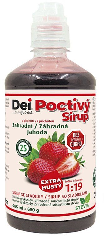 DEI Poctivý Sirup jahoda 485 ml