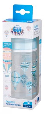 Canpol babies Láhev se širokým hrdlem V OBLACÍCH modrá 240 ml