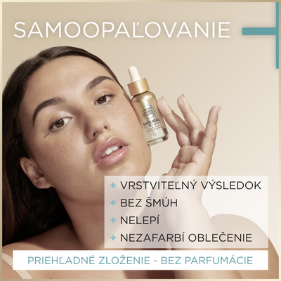 Garnier Ambre Solaire Natural Bronzer Samoopalovací kapky na obličej, 30 ml