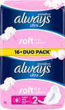 Always Vložky Ultra Sensitive Super Duo 16 ks