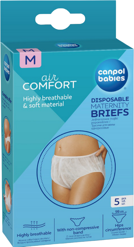 Canpol babies Jednorázové mateřské kalhotky M 5 ks