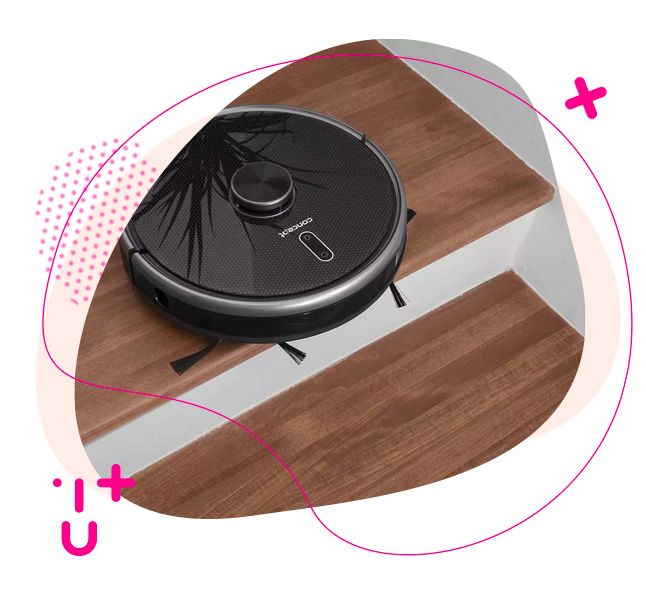 robotický vysavač, úklid, vysávání, concept