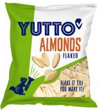 Yutto Kalifornské mandle blanšírované plátky 100 g