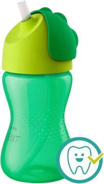 Philips Avent Hrnek s brčkem Bendy chlapec 300 ml