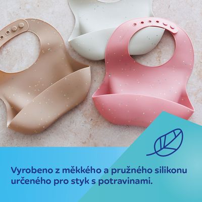 Canpol babies Bryndák silikonový s kapsou Dots žlutý