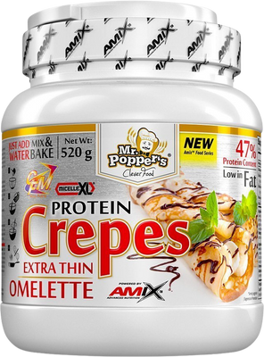 Amix Mr. Popper's Protein Crepes, Vanilka 520 g