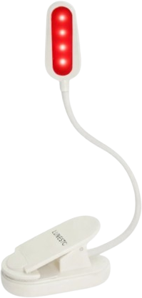 Lunesto LED lampička na čtení bez modré složky s clip-on bílá