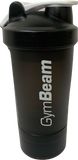 GymBeam Vícedílný šejkr Blend Bottle Black White 600ml