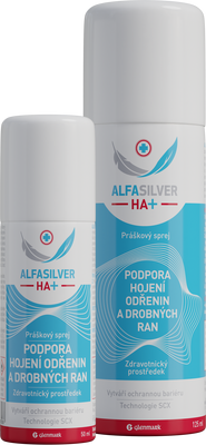 Alfasilver HA+ práškový sprej 125 ml