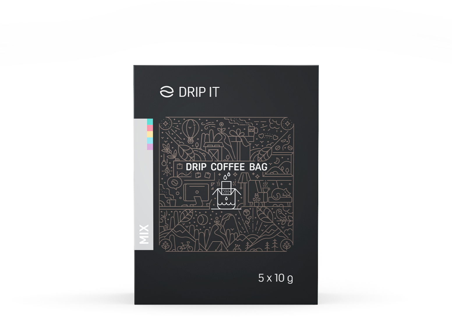 Drip it Káva ve filtru Ochutnávkové balení 5 x 10 g