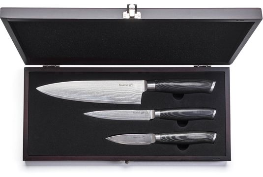 G21 Sada Damaškových nožů Gourmet small box 3 ks