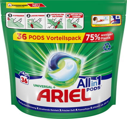 Ariel Prací kapsle Universal+, 36 ks