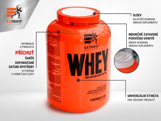 Extrifit 100% Whey Protein Fruit Shake 2000 g