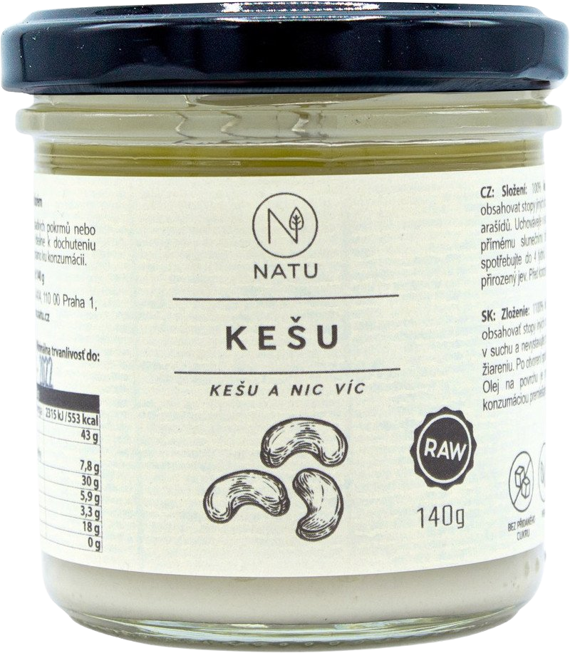 Natu Kešu krém 140 g