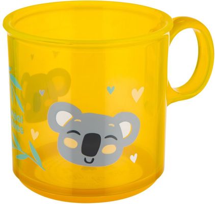 Canpol babies Hrneček protiskluzový Exotic animals - žlutý 170 ml