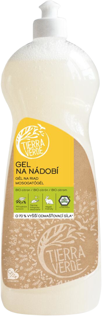 Tierra Verde Gel na nádobí BIO citron 1 l