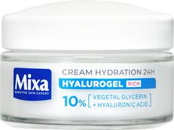 Mixa Hyalurogel rich intenzivní hydratační pleťový krém pro citlivou, suchou a dehydratovanou pleť 50 ml