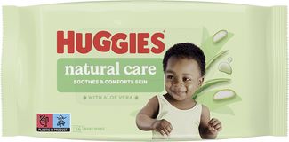 Huggies® Natural Care single vlhčené ubrousky 56 ks
