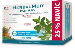 Dr.Weiss HerbalMed Eukalyptus-máta 30 pastilek