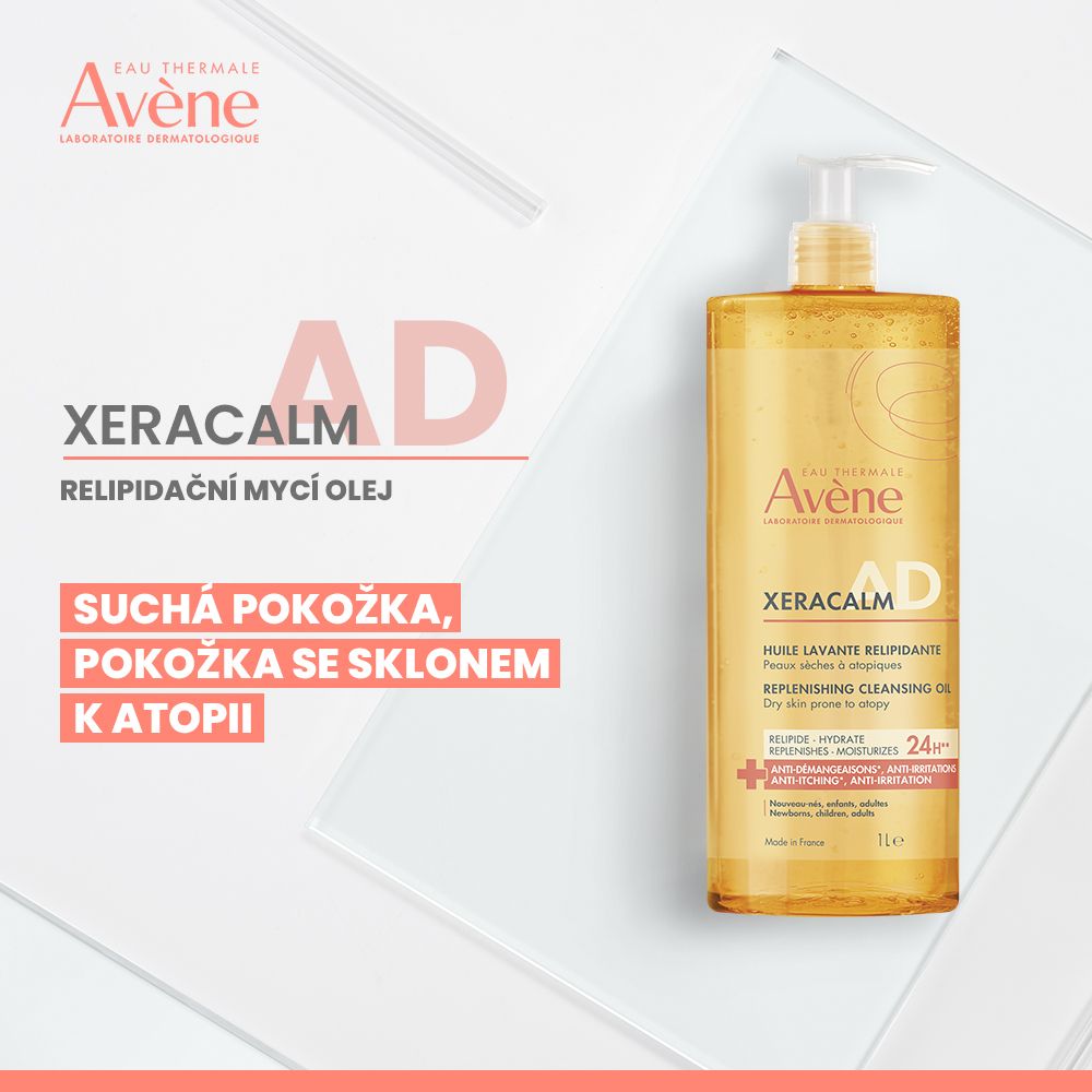 Avène XeraCalm A.D Relipidační mycí olej 1000 ml