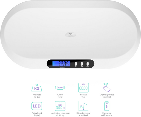 TrueLife BabyScale B5 BT Kojenecká váha