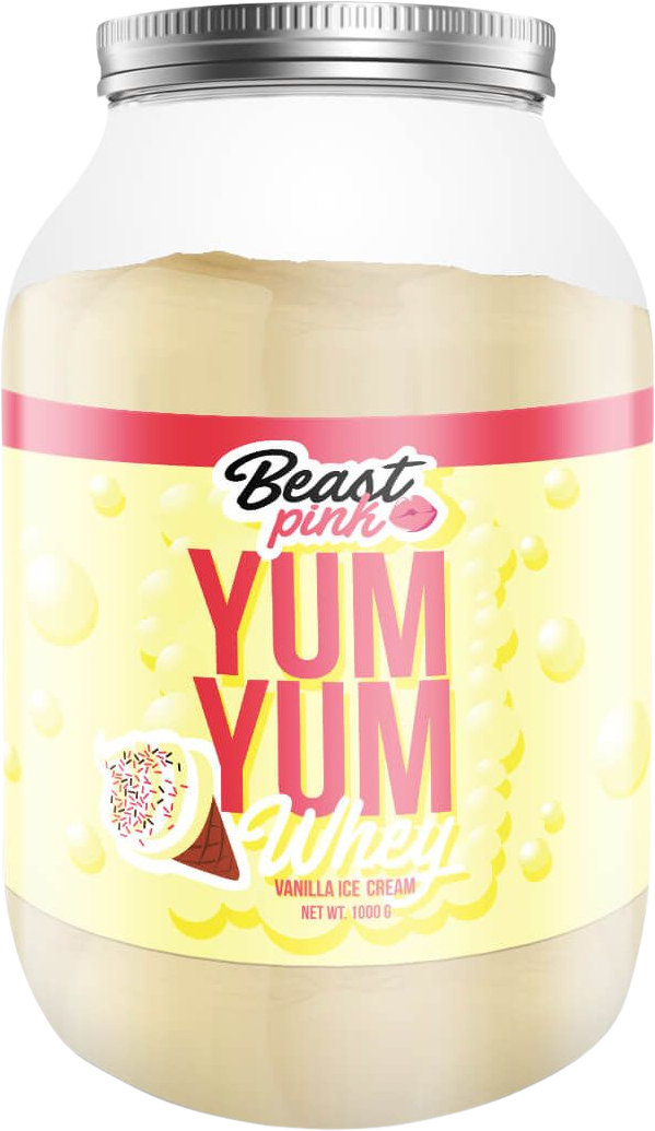 GymBeam BeastPink Yum Yum Whey vanilla ice cream 1000 g
