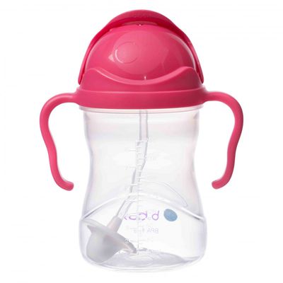 B.box Hrneček s brčkem, Malina 240 ml