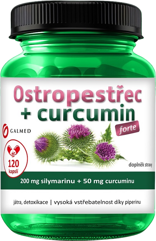 Galmed Ostropestřec forte + curcumin 120 kapslí