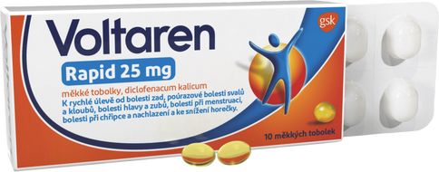 Voltaren Rapid 25 mg měkké tobolky proti bolesti 10 ks