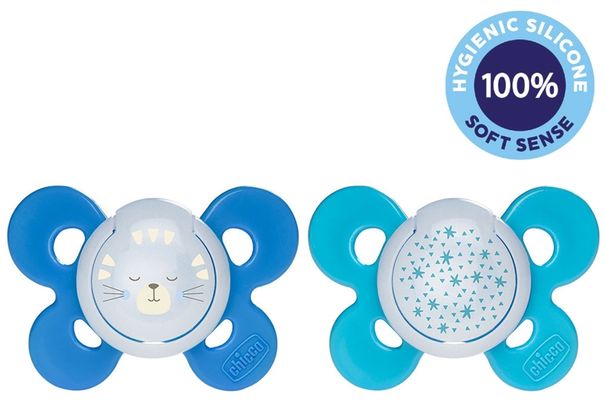 Chicco Šidítko Physio Comfort silikon noční 16-36m 2 ks