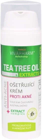 Vivaco Pleťový ošetřující krém s Tea Tree Oil 50 ml