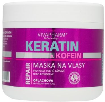 VivaPharm Keratinová vlasová maska 600 ml