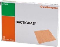 Smith&Nephew Krytí Bactigras antisept.s mastí 10 x 10 cm 10 ks