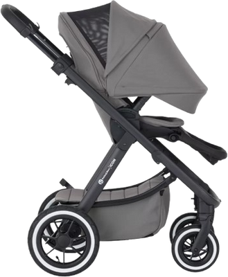 Petite&Mars Kočárek kombinovaný ICON 2v1 Dove Grey LITE RWS + Core Pro i-Size Black Grey + Báze