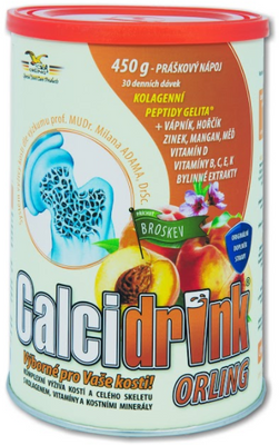 Calcidrink Nápoj broskev 450 g