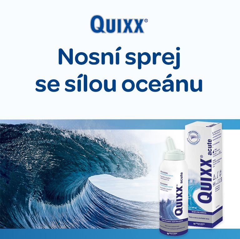 Quixx acut, nosní sprej, mořská voda