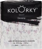 Kolorky NIGHT Jednorožci vel. XL (12-16 kg) 17 ks