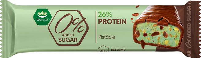 Topnatur Tyčinka proteinová pistácie 40 g