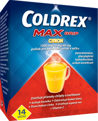 Coldrex MAXGrip Citron sáčky 14 sáčků
