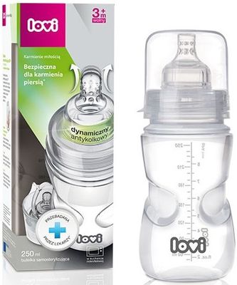 LOVI Samosterilizující láhev Super vent, bez BPA 250 ml