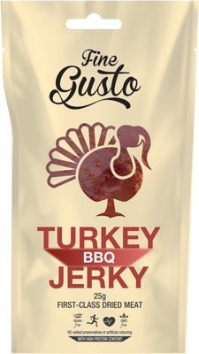 Fine Gusto Krůtí Jerky BBQ 25 g