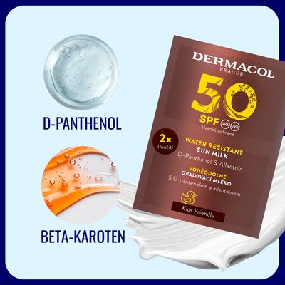 Dermacol SUN Mléko na opalování SPF 50, 2 x 15 ml