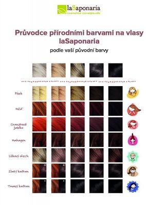 laSaponaria Přírodní barva na vlasy Ratri BIO - tmavý kaštan 100 g