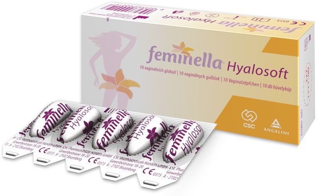 Feminella Hyalosoft 10 vaginálních globulí 10 ks