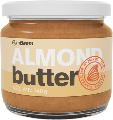 GymBeam 100% Mandlové máslo smooth - 340 g